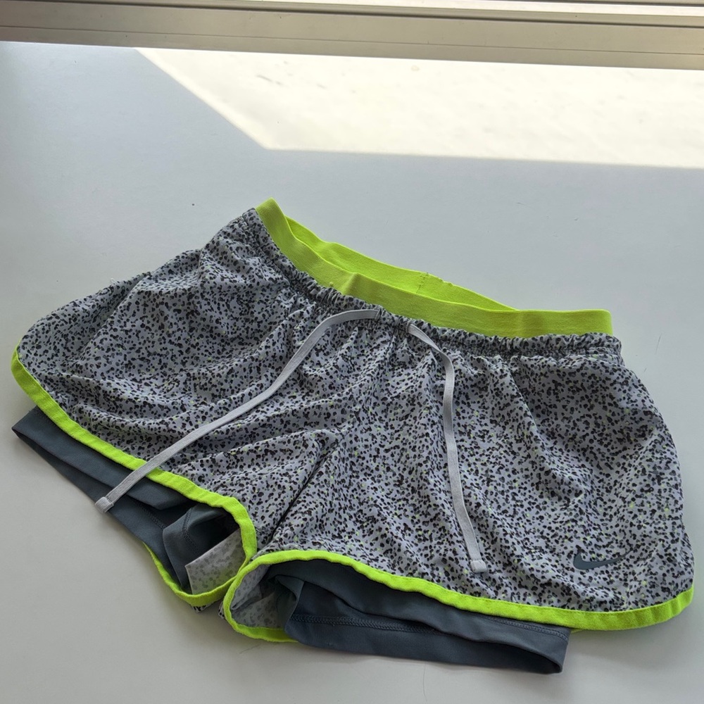 Nike Women's Athletic Shorts with Neon Accents